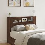vidaXL Armoire tête de lit avec LED chêne marron, Maison & Meubles, Neuf, Verzenden