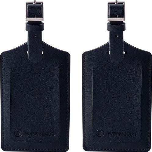 Tweedekans | EverNeeds Bagagelabel - PU Leer - Zwart - 2, Handtassen en Accessoires, Koffers, Ophalen of Verzenden