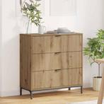 vidaXL Dressoir met lade Artisan Eiken 79,5 x 33 x 82 cm, Huis en Inrichting, Kasten | Dressoirs, Verzenden, Nieuw