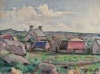 André-Léon Vivrel (1886-1976) - Village breton, Antiek en Kunst, Kunst | Schilderijen | Klassiek