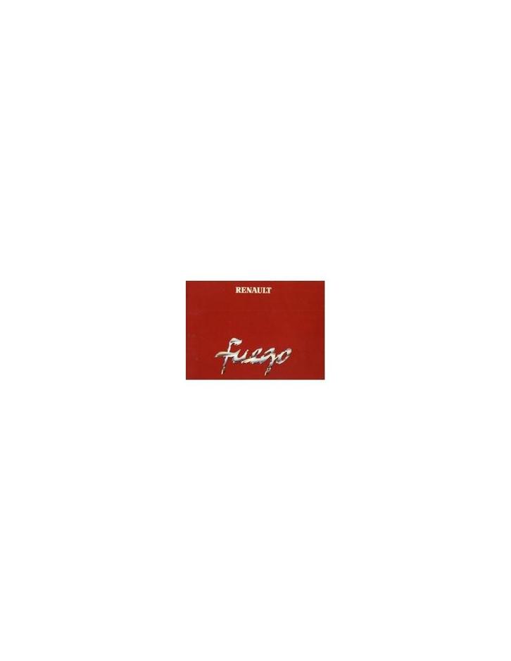 1980 RENAULT FUEGO INSTRUCTIEBOEKJE FRANS, Auto diversen, Handleidingen en Instructieboekjes