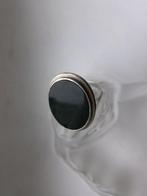 Argent, Onyx - Bague - Signet Art déco