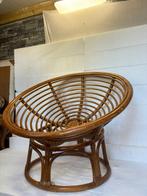 Stoel - Vintage Rotan Ronde Lounge Stoel – Tijdloze