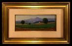 Giuliano Albergo (XX) - Paesaggio delle Marche: Il Monte San, Antiek en Kunst, Kunst | Schilderijen | Klassiek