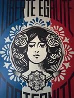 Shepard Fairey (OBEY) - Liberté Égalité Fraternité, Antiek en Kunst