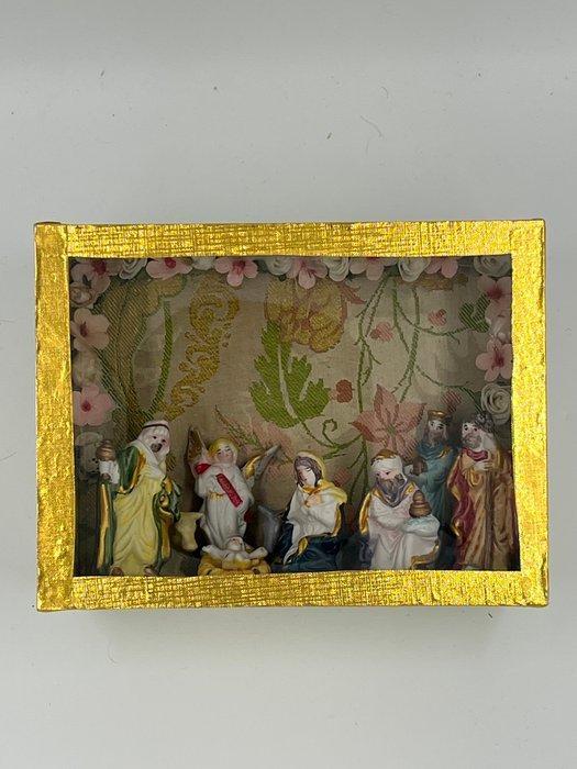 Kerststal - Zijde - Belen stof zijde, Antiek en Kunst, Antiek | Boeken en Manuscripten