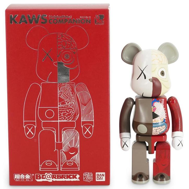 KAWS – Bearbrick Dissected Chogokin 200% (Grey) (2010), Antiek en Kunst, Kunst | Designobjecten, Ophalen of Verzenden