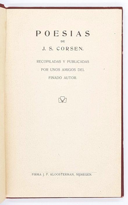Joseph Sickman Corsen - Poesias de J.S. Corsen Recopiladas y, Antiek en Kunst, Antiek | Boeken en Manuscripten