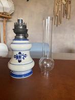 Petroleumlamp - Delfts blauw - Vintage olielamp, Antiquités & Art