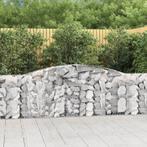 vidaXL Schanskorven 10 st gewelfd 400x30x100/120 cm ijzer, Tuin en Terras, Verzenden, Nieuw
