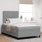 vidaXL Boxspringbed met Matras Lichtgrijs Klein Dubbel Stof, Huis en Inrichting, Verzenden, Nieuw