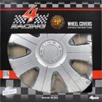 Carpoint Wieldoppen Racing 16 Inch Abs Zilver Set Van 4, Verzenden