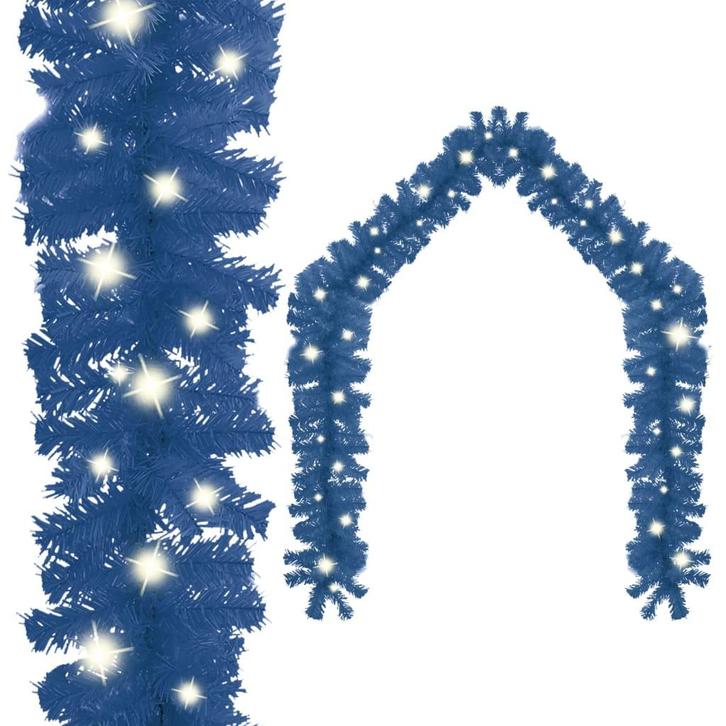 vidaXL Kerstslinger met LED-lampjes 20 m blauw, Diversen, Kerst, Nieuw, Verzenden