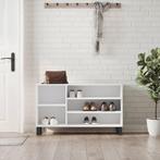 vidaXL Schoenenkast 102x36x60 cm bewerkt hout wit, Huis en Inrichting, Kasten | Schoenenkasten, Nieuw, Verzenden