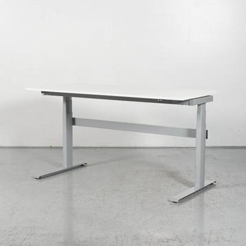 Elektrisch zit-sta bureau Solidesk - Wit blad - 160 x 80 cm, Ophalen of Verzenden