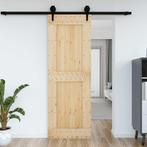 vidaXL Deur NARVIK 80x210 cm massief grenenhout, Doe-het-zelf en Bouw, Deuren en Vliegenramen, Verzenden, Nieuw