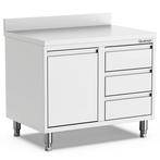 Werkbank | 700 LINE | RVS | Kanteldeur  + Laden (Rechts) |, Verzenden