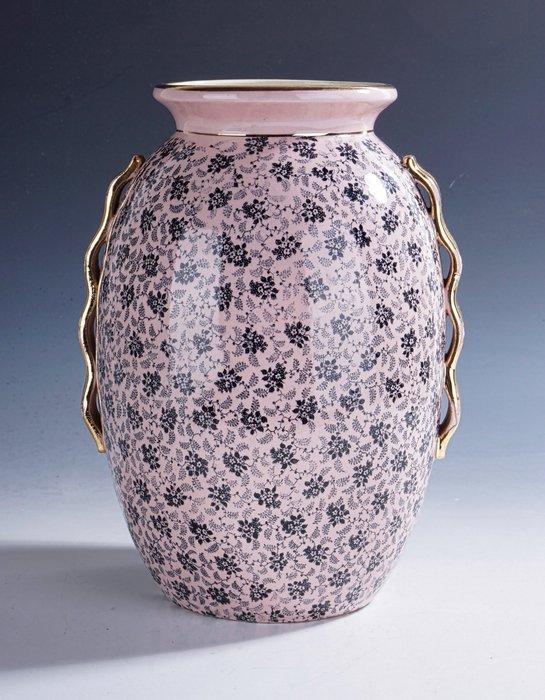 Boch Frères, La Louvière - Raymond Chevalier - Vaas - Roze, Antiek en Kunst, Antiek | Glaswerk en Kristal