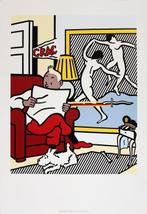 Roy Lichtenstein - Affiche lithographique - Tintin lisant, Livres