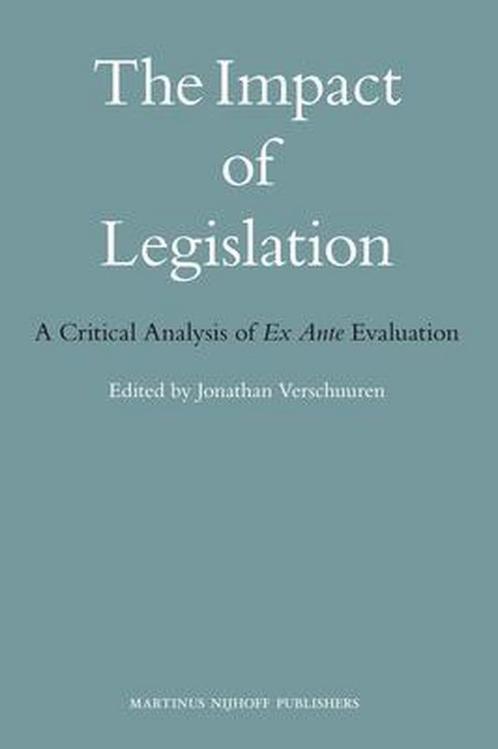 The Impact of Legislation: A Critical Analysis of Ex Ante, Boeken, Overige Boeken, Gelezen, Verzenden