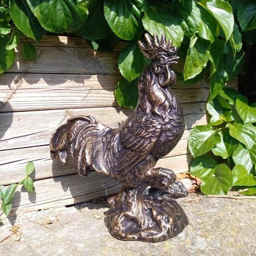 sculptuur, Proud Rooster - 29 cm - Gietijzer, Antiek en Kunst, Curiosa en Brocante