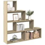 vidaXL Kamerscherm / boekenkast 143,5x29x143,5 cm hout, Verzenden, Nieuw