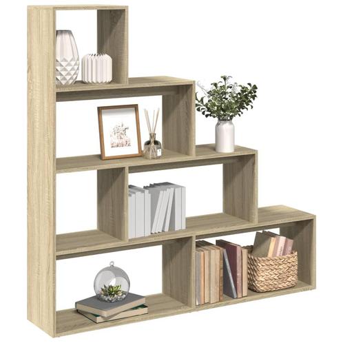 vidaXL Kamerscherm / boekenkast 143,5x29x143,5 cm hout, Huis en Inrichting, Kasten | Boekenkasten, Nieuw, Verzenden