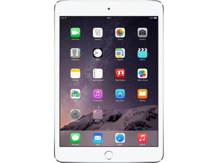 Apple iPad Mini 3 - Tablet - 16GB - Wi-Fi 4 - Zilver, Computers en Software, Apple iPads, Zo goed als nieuw, Verzenden