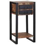 vidaXL Bijzettafel Multikleur 40 x 40 x 80 cm Massief, Huis en Inrichting, Tafels | Bijzettafels, Verzenden, Nieuw