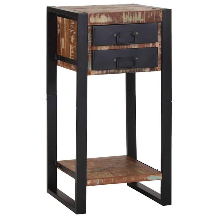 vidaXL Bijzettafel Multikleur 40 x 40 x 80 cm Massief, Huis en Inrichting, Tafels | Bijzettafels, Nieuw, Verzenden