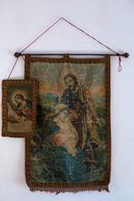 Twee processiebanners - Madonna in contemplatie (bekend als, Antiek en Kunst, Kunst | Niet-Westerse kunst