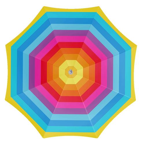 Strandparasol rainbow 180 cm, Jardin & Terrasse, Parasols, Envoi