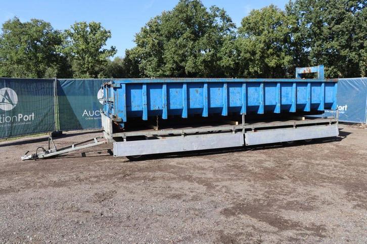 Veiling: Platte aanhanger Hulco R2 3500kg 2008 zonder Contai, Auto diversen, Aanhangers en Bagagewagens, Ophalen