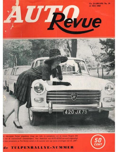 1960 AUTO REVUE MAGAZINE 10 NEDERLANDS, Boeken, Auto's | Folders en Tijdschriften, Ophalen of Verzenden
