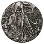 Tuvalu. 2 Dollars 2016 Norse Gods - Loki - High Relief Antik