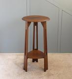 Bijzettafel - Antieke Eikenhouten Plantentafel - Eikenhout, Antiek en Kunst