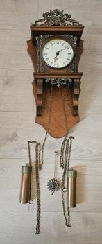 Wandklok - Hout, Metaal - 1970-1980, Antiek en Kunst, Antiek | Klokken