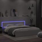 vidaXL Cadre de lit avec tête de lit et LED blanc, Maison & Meubles, Chambre à coucher | Lits, Neuf, Verzenden