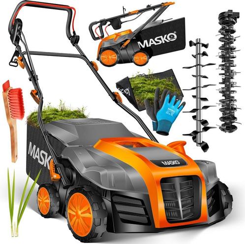 Verticuteermachine 2in1 1800 Watt - 40cm maaibreedte en 55L, Tuin en Terras, Grasmaaiers, Verzenden