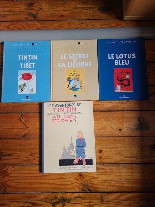 Tintin - 3x Les Archives Tintin + Fac-simile - Au pays des, Livres, BD