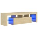 Tv-meubel Sonoma Eik 140cm | Retour Deal | -46% (tv meubel), Huis en Inrichting, 100 tot 150 cm, Verzenden, Nieuw, Minder dan 100 cm