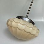 Plafondlamp - opaline glas Chrome pendel - Art-deco