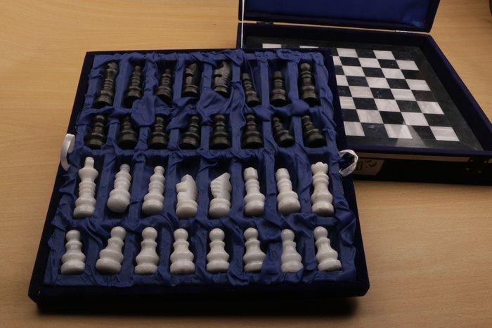 Schaakspel - steen, Antiek en Kunst, Curiosa en Brocante