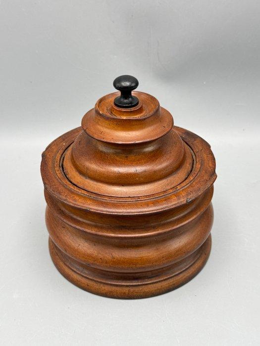 Tabakspot - Hout - Biedermeier tabakspot, Antiek en Kunst, Curiosa en Brocante