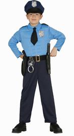 Politieman Kostuum Kind, Kinderen en Baby's, Carnavalskleding en Verkleedspullen, Nieuw, Verzenden