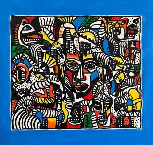 Freda People (1988-1990) - Voodoo Collection XL, Antiek en Kunst, Kunst | Schilderijen | Modern
