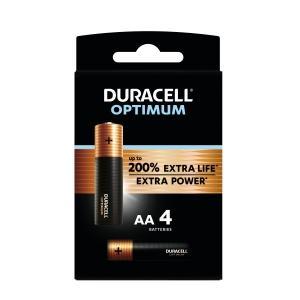 Duracell batterij alk optimum aa 4x, Doe-het-zelf en Bouw, Elektriciteit en Kabels