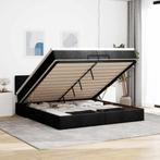 vidaXL Ottoman bed met matrassen en LEDs 200x200cm stof, Huis en Inrichting, Slaapkamer | Bedden, Verzenden, Nieuw