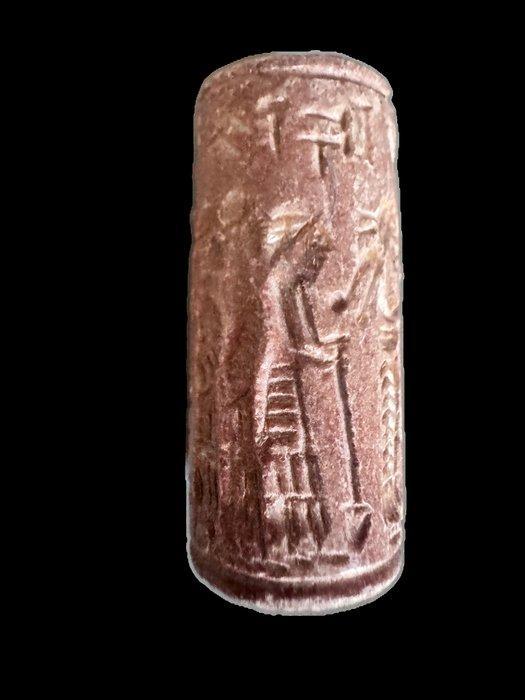 Mesopotamisch steen Rolzegel (Zonder minimumprijs), Antiek en Kunst, Antiek | Overige Antiek