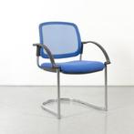 Topstar vergaderstoel, blauw, sledeframe, Ophalen of Verzenden, Gebruikt